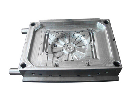一汽奔騰x80汽車(chē)風(fēng)扇塑膠托盤(pán)模具